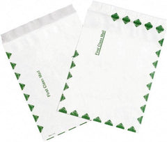 Dupont - 12" Long x 9" Wide Peel-Off Self-Seal Tyvek Flat Catalog Envelopes - White/Green - Makers Industrial Supply