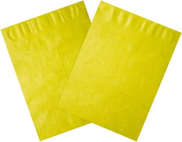 Dupont - 15-1/2" Long x 12" Wide Peel-Off Self-Seal Tyvek Flat Catalog Envelopes - Yellow - Makers Industrial Supply