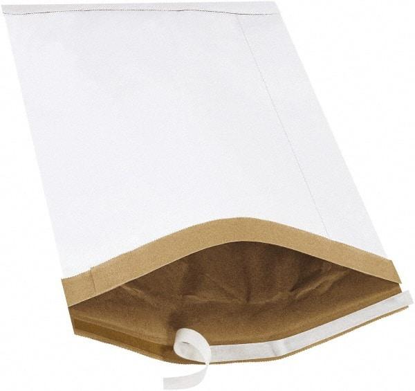 Made in USA - 19" Long x 12-1/2" Wide Peel-Off Self-Seal Padded Mailer - White - Makers Industrial Supply