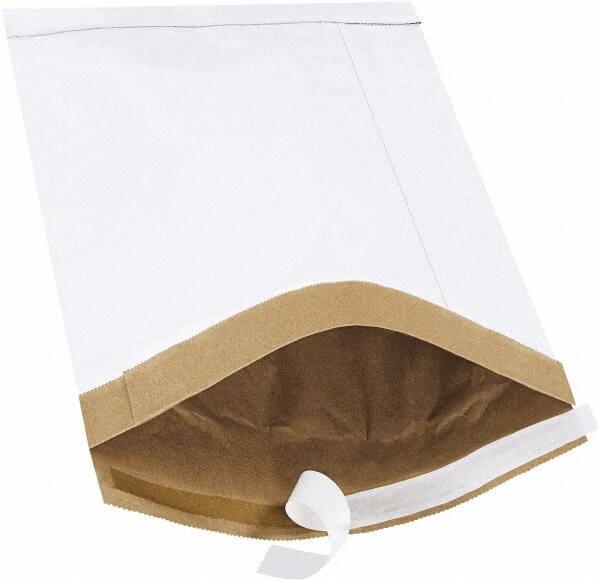 Made in USA - 14-1/2" Long x 9-1/2" Wide Peel-Off Self-Seal Padded Mailer - White - Makers Industrial Supply