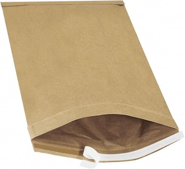 Made in USA - 19" Long x 12-1/2" Wide Peel-Off Self-Seal Padded Mailer - Kraft - Makers Industrial Supply