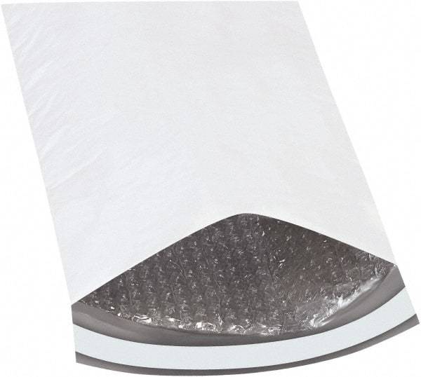 Made in USA - 12" Long x 8-1/2" Wide Peel-Off Self-Seal Padded Mailer - White - Makers Industrial Supply