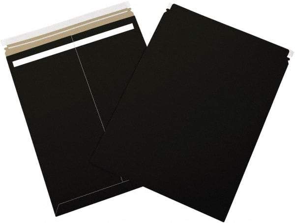 Made in USA - 21" Long x 17" Wide Peel-Off Self-Seal Flat Mailer - Black - Makers Industrial Supply