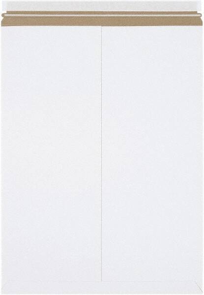 Made in USA - 24" Long x 18" Wide Peel-Off Self-Seal Flat Mailer - White - Makers Industrial Supply