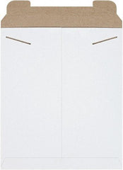 Made in USA - 15" Long x 12-3/4" Wide Regular Flat Mailer - White - Makers Industrial Supply