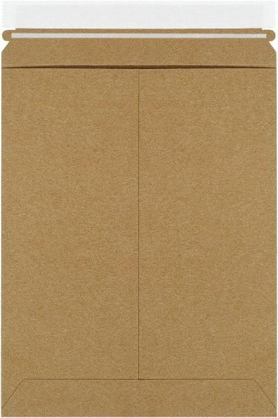 Made in USA - 11-1/2" Long x 9" Wide Peel-Off Self-Seal Flat Mailer - Kraft - Makers Industrial Supply