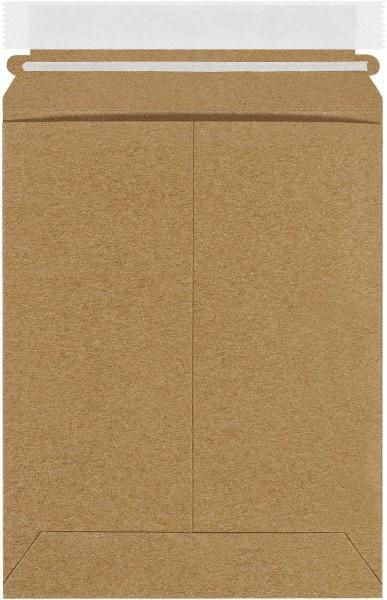 Made in USA - 9" Long x 7" Wide Peel-Off Self-Seal Flat Mailer - Kraft - Makers Industrial Supply