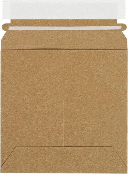 Made in USA - 6" Long x 6" Wide Peel-Off Self-Seal Flat Mailer - Kraft - Makers Industrial Supply