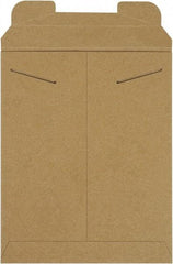 Made in USA - 12-1/4" Long x 9-3/4" Wide Regular Flat Mailer - Kraft - Makers Industrial Supply