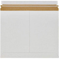 Made in USA - 11" Long x 13-1/2" Wide Peel-Off Self-Seal Flat Mailer - White - Makers Industrial Supply