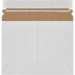 Made in USA - 6" Long x 8" Wide Peel-Off Self-Seal Flat Mailer - White - Makers Industrial Supply