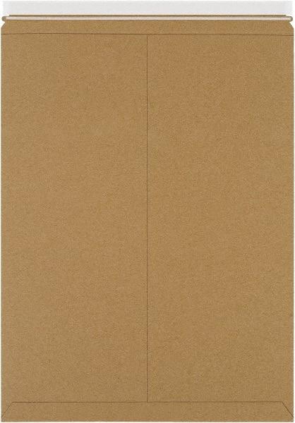 Made in USA - 18" Long x 12-1/2" Wide Peel-Off Self-Seal Flat Mailer - Kraft - Makers Industrial Supply