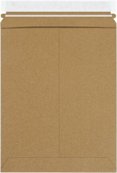 Made in USA - 11" Long x 8-1/2" Wide Peel-Off Self-Seal Flat Mailer - Kraft - Makers Industrial Supply