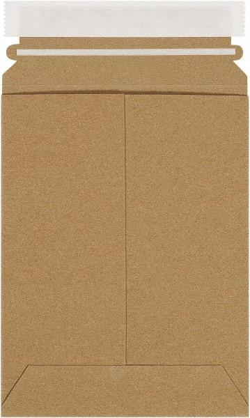 Made in USA - 9" Long x 6" Wide Peel-Off Self-Seal Flat Mailer - Kraft - Makers Industrial Supply