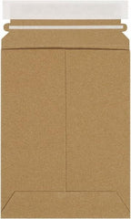 Made in USA - 8" Long x 6" Wide Peel-Off Self-Seal Flat Mailer - Kraft - Makers Industrial Supply