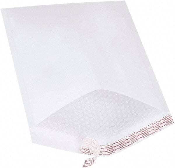 Made in USA - 16" Long x 10-1/2" Wide Peel-Off Self-Seal Bubble Mailer - White - Makers Industrial Supply