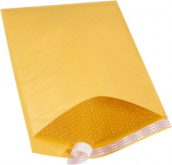 Made in USA - 20" Long x 14-1/4" Wide Peel-Off Self-Seal Bubble Mailer - Kraft - Makers Industrial Supply