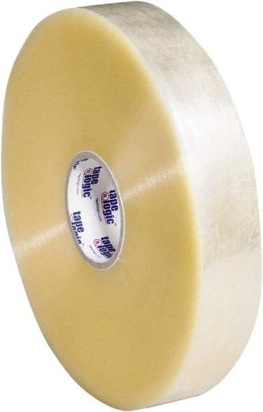 Tape Logic - 2" x 1,000 Yd Clear Hot Melt Adhesive Packaging Tape - Polypropylene Film Backing, 2.5 mil Thick, 36 Lb Tensile Strength - Makers Industrial Supply