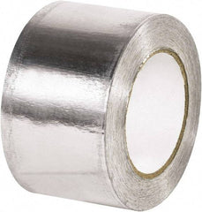 Made in USA - 3" x 60 Yds Silver Foil Tape - 5 mil, Acrylic Adhesive, Aluminum Foil Backing - Makers Industrial Supply