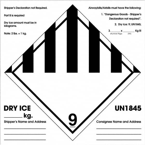 Tape Logic - 6" Long, Black/White Paper D.O.T. Labels - For Multi-Use - Makers Industrial Supply