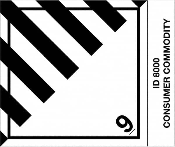 Tape Logic - 4-3/4" Long, Black/White Paper D.O.T. Labels - For Multi-Use - Makers Industrial Supply