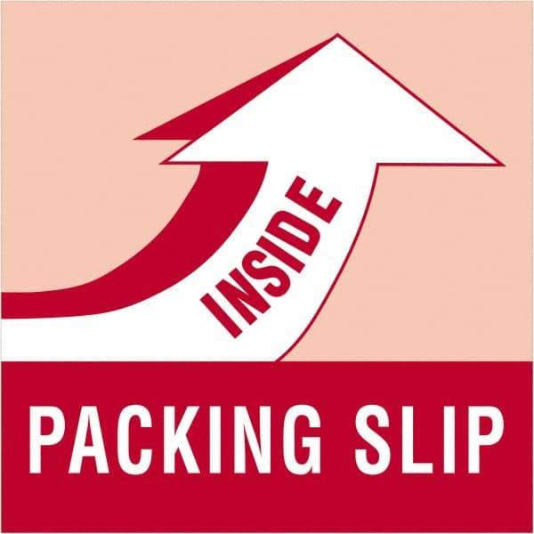 Tape Logic - 4" Long, Red/White Paper Shipping Label - For Multi-Use - Makers Industrial Supply