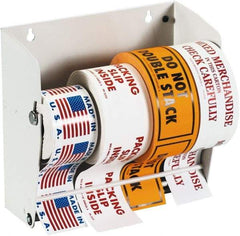 Tape Logic - 8-1/2" Long, White Metal Label Dispensers - For Multi-Use - Makers Industrial Supply