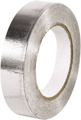 Made in USA - 1" x 60 Yds Silver Foil Tape - 5 mil, Acrylic Adhesive, Aluminum Foil Backing - Makers Industrial Supply