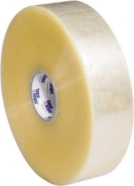 Tape Logic - 3" x 1,000 Yd Clear Hot Melt Adhesive Packaging Tape - Polypropylene Film Backing, 2.5 mil Thick, 36 Lb Tensile Strength - Makers Industrial Supply