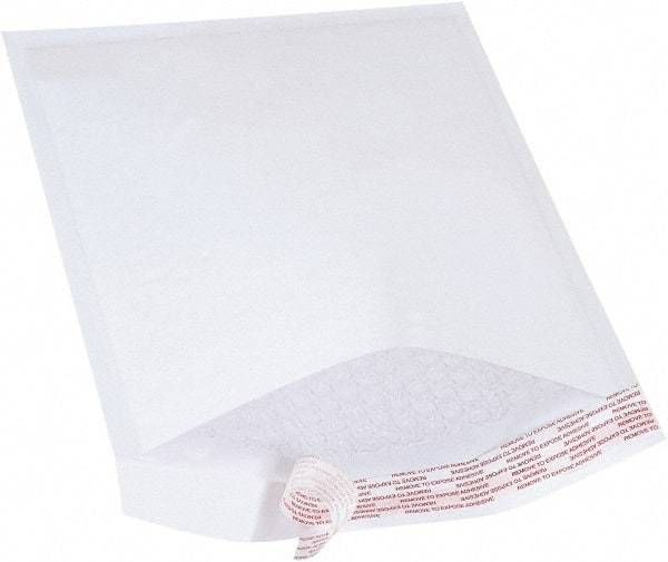 Value Collection - 12" Long x 8-1/2" Wide Peel-Off Self-Seal Bubble Mailer - White - Makers Industrial Supply