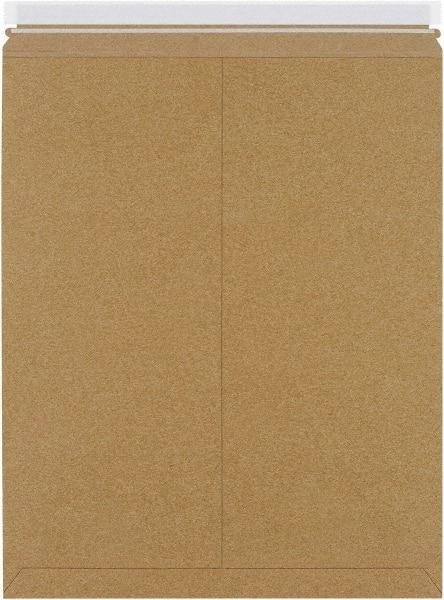 Made in USA - 21" Long x 17" Wide Peel-Off Self-Seal Flat Mailer - Kraft - Makers Industrial Supply