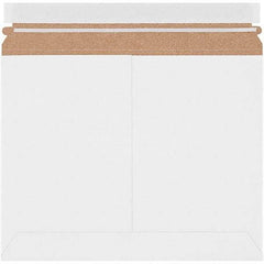 Made in USA - 9" Long x 11-1/2" Wide Peel-Off Self-Seal Flat Mailer - White - Makers Industrial Supply