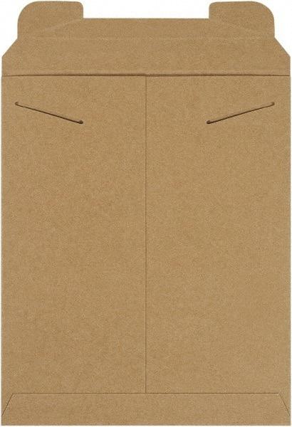 Made in USA - 13-1/2" Long x 11" Wide Regular Flat Mailer - Kraft - Makers Industrial Supply