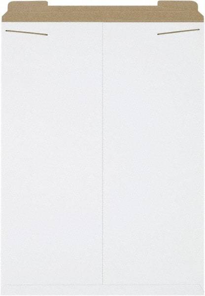 Made in USA - 27" Long x 20" Wide Regular Flat Mailer - White - Makers Industrial Supply