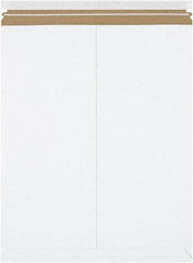 Made in USA - 21" Long x 17" Wide Peel-Off Self-Seal Flat Mailer - White - Makers Industrial Supply