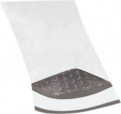 Made in USA - 8" Long x 4" Wide Peel-Off Self-Seal Padded Mailer - White - Makers Industrial Supply