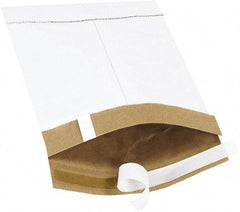 Made in USA - 10" Long x 6" Wide Peel-Off Self-Seal Padded Mailer - White - Makers Industrial Supply