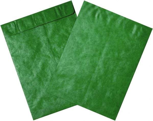 Dupont - 15-1/2" Long x 12" Wide Peel-Off Self-Seal Tyvek Flat Catalog Envelopes - Green - Makers Industrial Supply