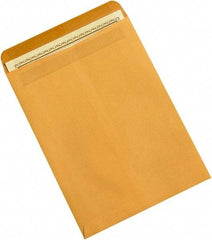 Made in USA - 12" Long x 9" Wide Self Seal Natural Kraft Envelope - Kraft - Makers Industrial Supply