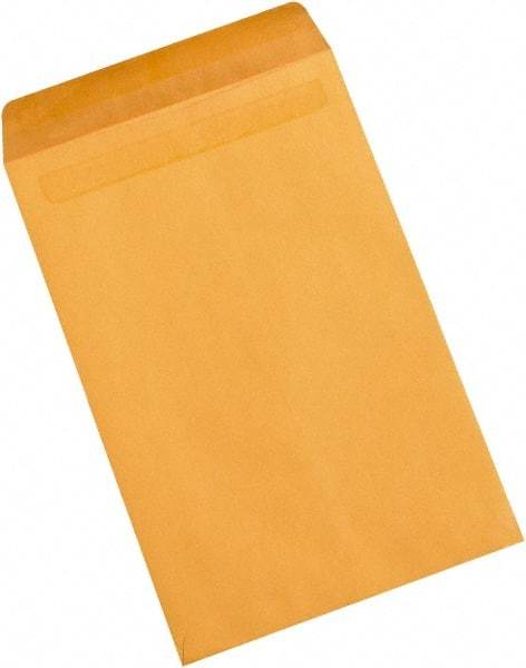 Made in USA - 15" Long x 10" Wide Self Seal Natural Kraft Envelope - Kraft - Makers Industrial Supply