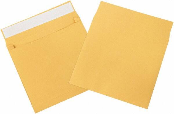 Made in USA - 13" Long x 10" Wide Peel-Off Self-Seal Natural Kraft Envelope - Kraft - Makers Industrial Supply