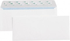 Made in USA - 9-1/2" Long x 4-1/8" Wide Peel-Off Self-Seal Plain White Envelope - White - Makers Industrial Supply