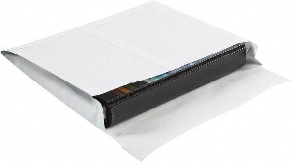 Made in USA - 13" Long x 10" Wide Peel-Off Self-Seal Expandable Envelope - White - Makers Industrial Supply