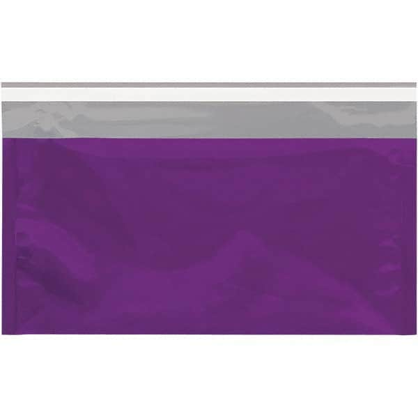 Value Collection - 10-1/4" Long x 6-1/4" Wide Peel-Off Self-Seal Metallic Mailer - Purple - Makers Industrial Supply