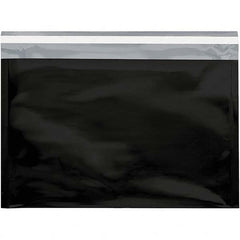 Value Collection - 12-3/4" Long x 9-1/2" Wide Peel-Off Self-Seal Metallic Mailer - Black - Makers Industrial Supply