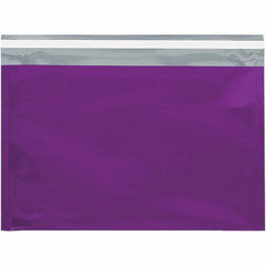 Value Collection - 12-3/4" Long x 9-1/2" Wide Peel-Off Self-Seal Metallic Mailer - Purple - Makers Industrial Supply