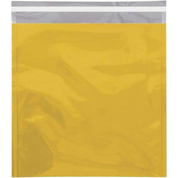 Value Collection - 13" Long x 10-3/4" Wide Peel-Off Self-Seal Metallic Mailer - Gold - Makers Industrial Supply