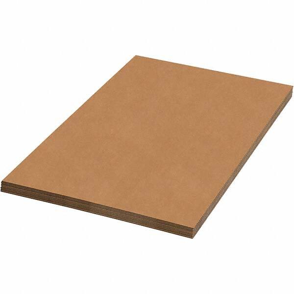 Made in USA - 14" Long x 18" Wide Corrugated Sheet - Kraft - Makers Industrial Supply