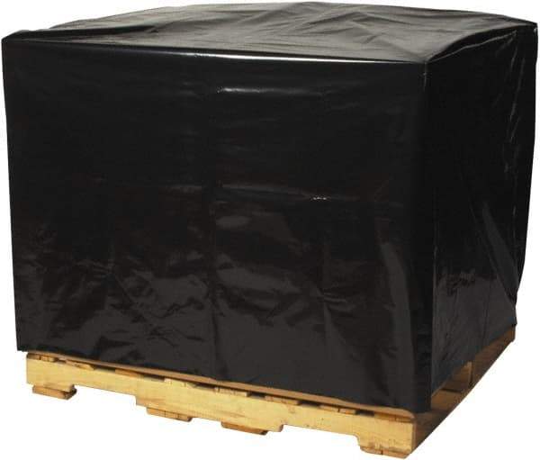 Made in USA - 42" Long x 48" Wide x 48" High Pallet Cover - Black, Case, 50 Piece - Makers Industrial Supply