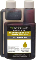 Spectroline - 8 oz Bottle Yellow Automotive Leak Detection Dye - For Engine Oil (Gasoline & Diesel), Power Steering, Automatic Transmission, Fuel (Gasoline & Diesel), Hydraulics - Makers Industrial Supply